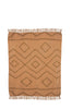 Cotton throw with textured pattern